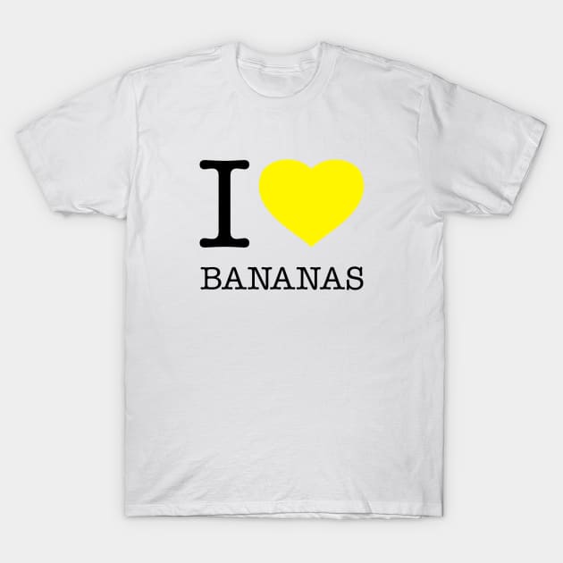 I LOVE BANANAS T-Shirt by eyesblau